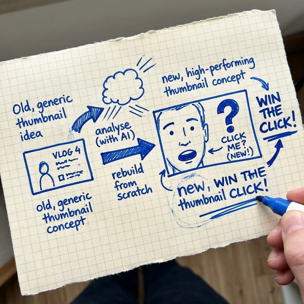 How to use AI to rebuild any thumbnail from scratch and win the click