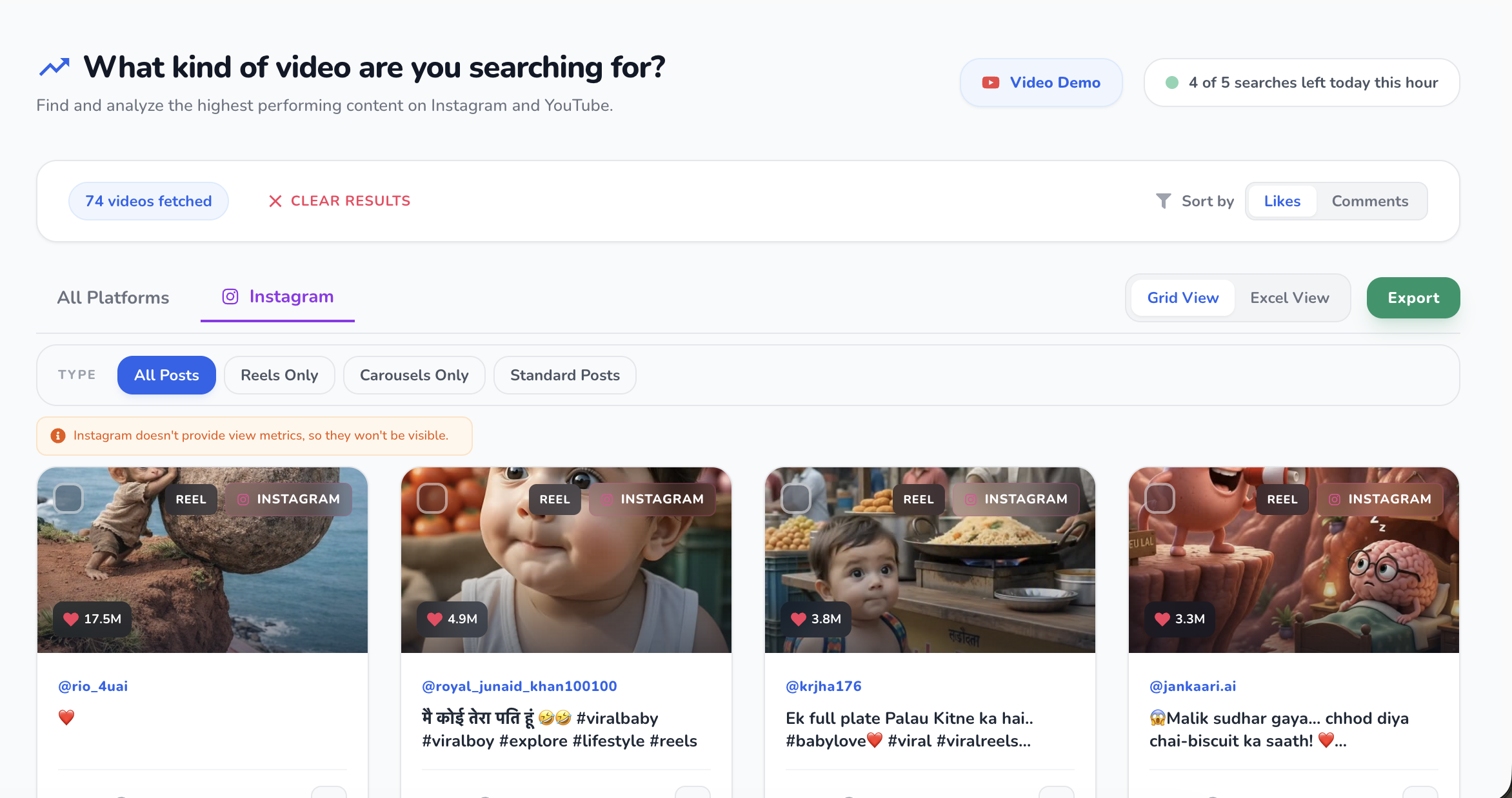 Niche Viral Content Finder