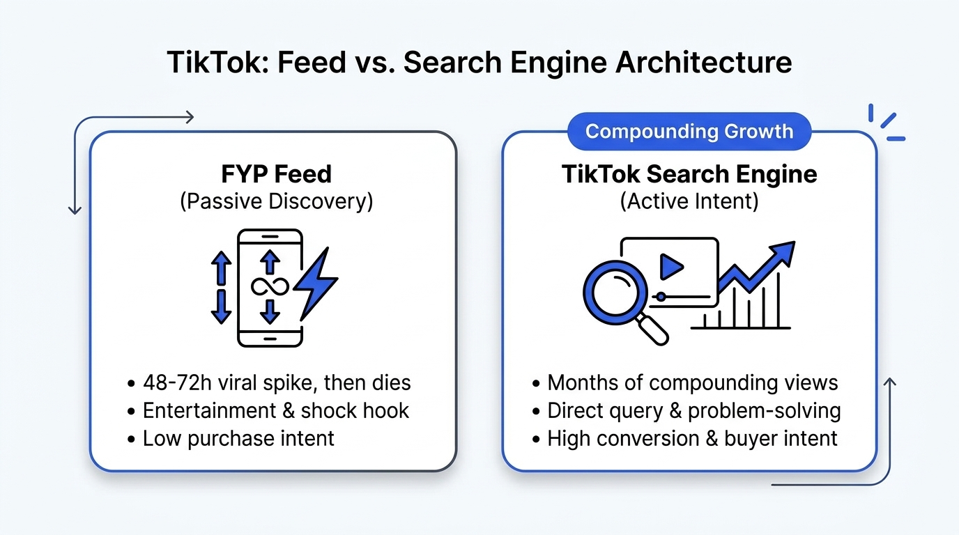 TikTok Is a Search Engine Now. Most Creators Are Still Treating It Like a Feed.