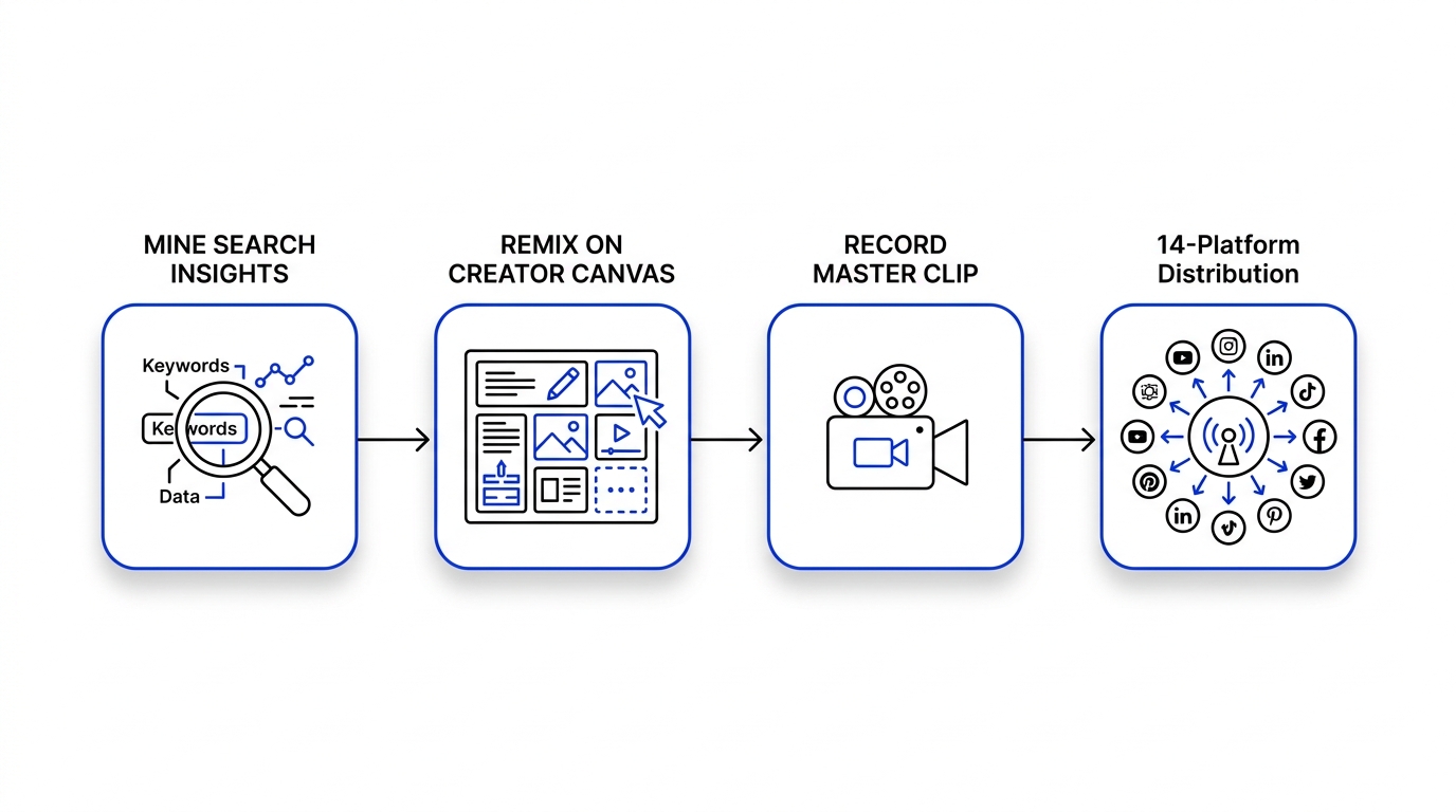 TikTok Search Insights to 14-Platform Distribution Pipeline